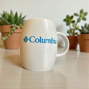 Columbia White and Blue Logo Mug